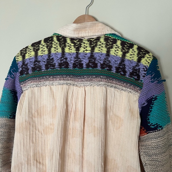 Anthropologie Pilcro Easy Going Corduroy Shacket Oversized Woven Boho - Picture 8 of 13